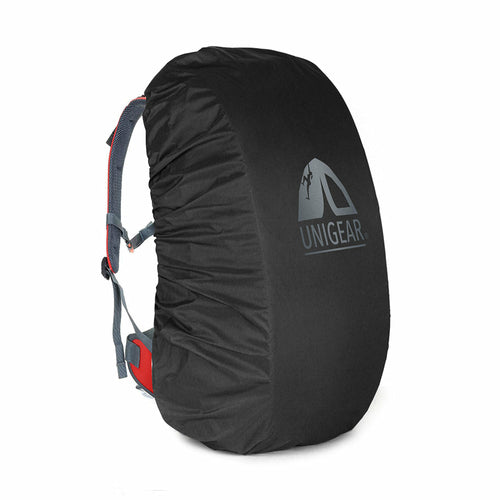 Black Victory Elite waterproof backpack rain cover, 5000mm waterproof rating, suitable for 10L to 90L backpacks.
