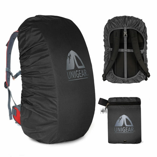 Victory Elite waterproof backpack rain cover in bright green, designed for 10L to 90L packs, with 5000mm water resistance.