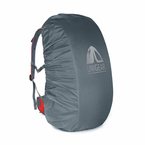 Victory Elite waterproof backpack rain cover in black, 5000mm waterproof rating, suitable for 10L to 90L packs, outdoor gear protection.