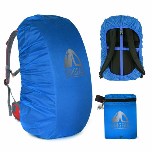 Victory Elite waterproof backpack rain cover in black, designed for 10L to 90L packs, with 5000mm water resistance.