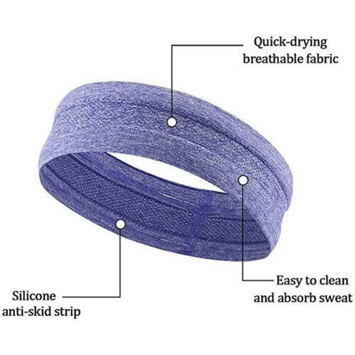 Victory Elite cardio cross-training headband, soft moisture-wicking fabric, designed to stay in place during workouts