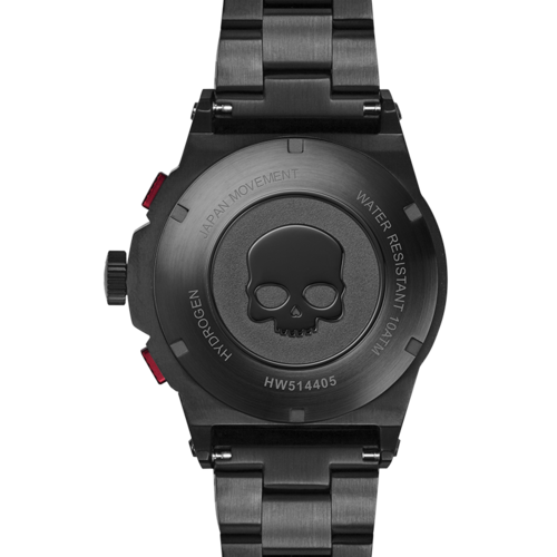 Victory Elite Otto Chrono All Black bracelet featuring sleek black design and modern style on a clean background.