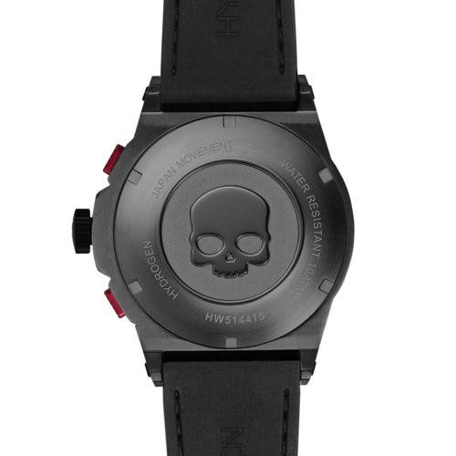 Victory Elite Otto Chrono All Black men's watch with black dial, stainless steel case, and matching black strap.