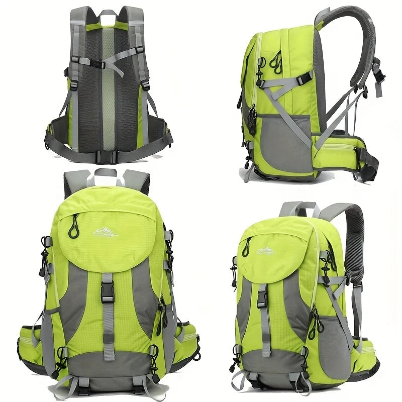 Victory Elite outdoor sports backpack for men, hiking daypack with multiple compartments, ideal for camping, travel, and mountaineering.