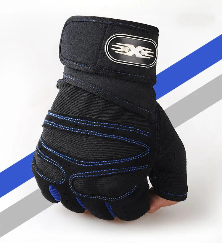 Victory Elite gym gloves for men and women, shockproof weightlifting and fitness gloves with wrist support for bodybuilding and cycling.