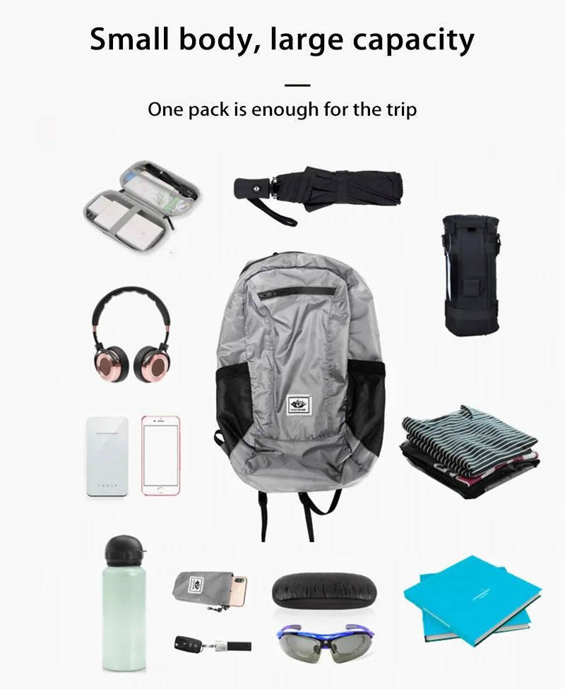 Victory Elite outdoor hiking bag, lightweight waterproof backpack suitable for travel, cycling, climbing, and outdoor adventures.