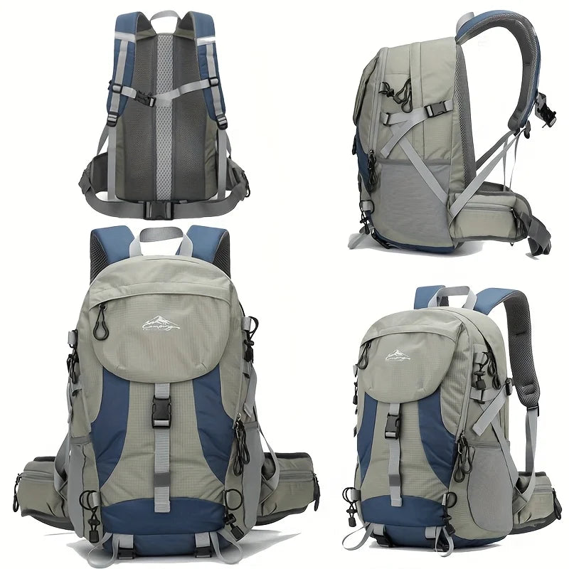 Victory Elite outdoor sports backpack for men, hiking daypack with multiple compartments for camping, travel, and mountaineering.