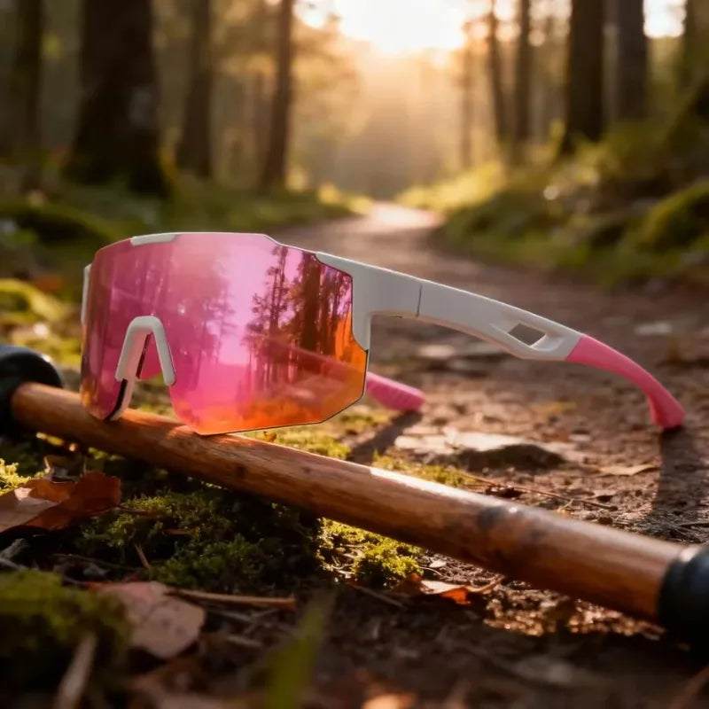 Victory Elite outdoor cycling sports glasses with high-definition lenses, UV protection, suitable for hiking and running.