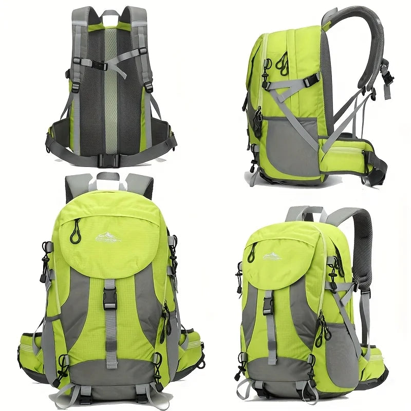 Victory Elite outdoor sports backpack for men, hiking daypack with multiple compartments, ideal for camping, travel, and mountaineering.