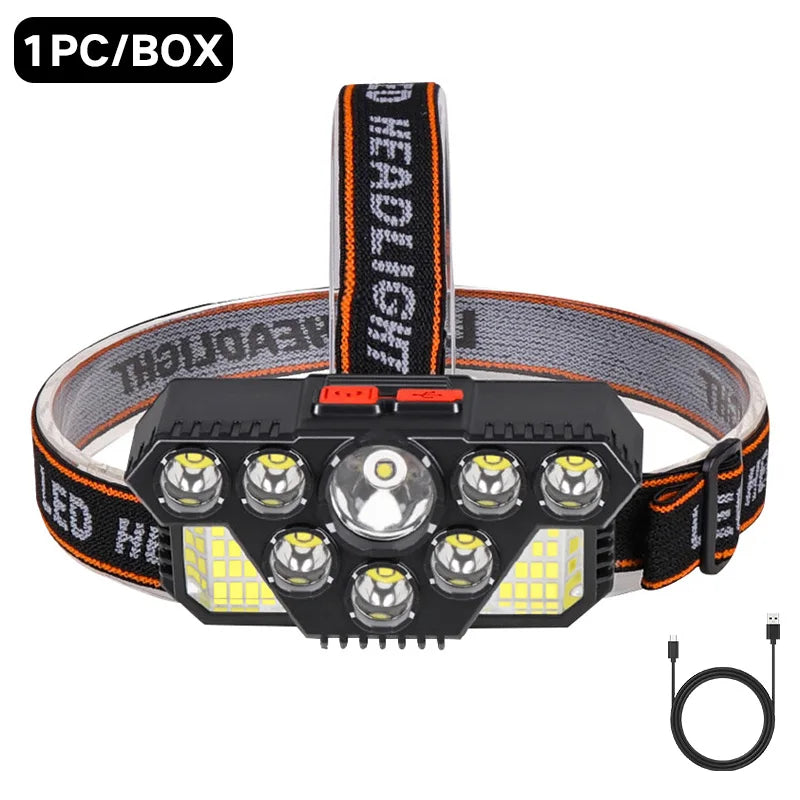 Victory Elite 8 safety lights with multi-angle adjustment and bright illumination for hiking safety and visibility.