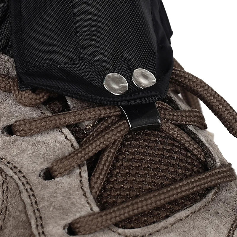 Victory Elite waterproof outdoor travel leg warmers with gaiter design, suitable for hiking, hunting, climbing, and winter camping.