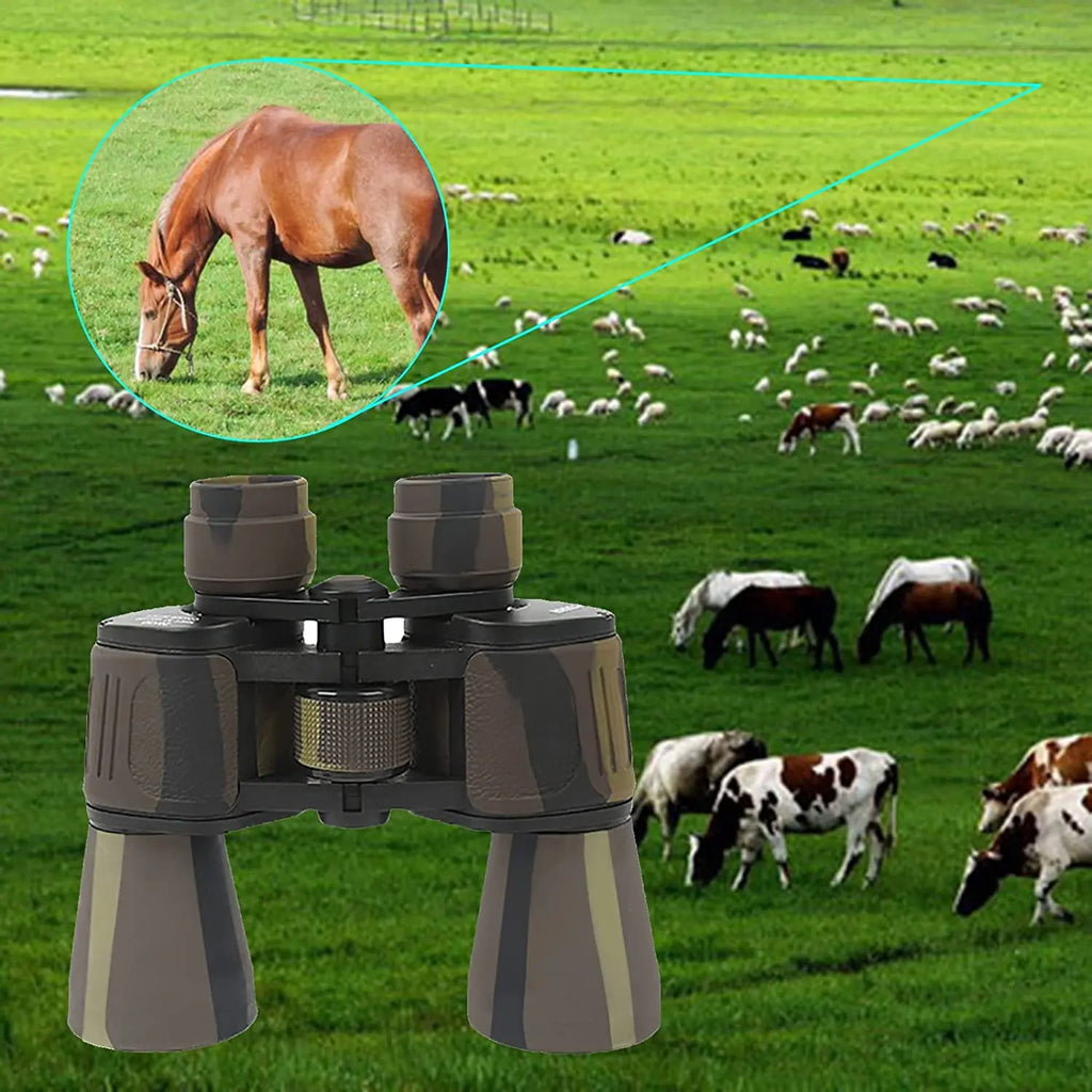 Victory Elite 20x50 waterproof high-definition binoculars with low-light night vision, ideal for travel, hunting, and stargazing.