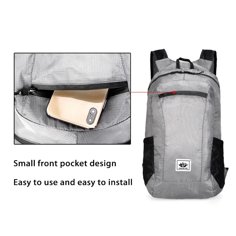 Outdoor Hiking Bag Lightweight Portable Backpack Ultralight Pack Waterproof Hiking Travelling Cycling Outdoor Climbing