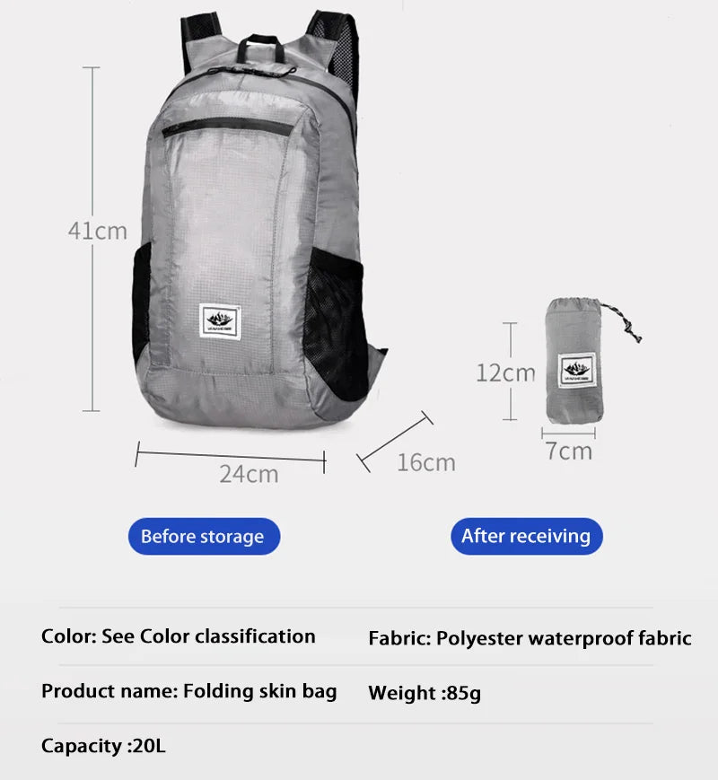 Victory Elite outdoor hiking backpack, lightweight waterproof travel and cycling pack with multiple compartments and adjustable straps.