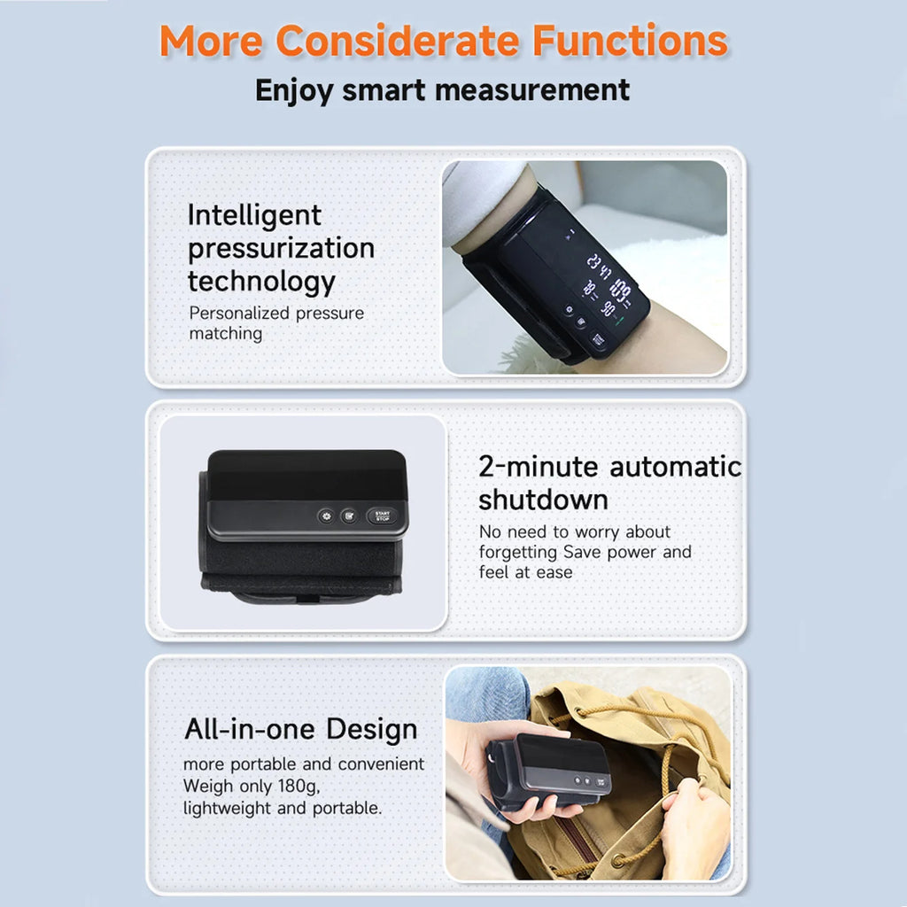 Victory Elite Bluetooth blood pressure monitor with large screen display, data storage, and portable upper arm design