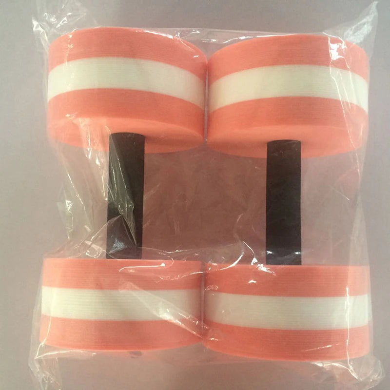 Victory Elite floating swim gym dumbbell for water aerobics, made of EVA foam, used in pool water fitness and aqua exercise.