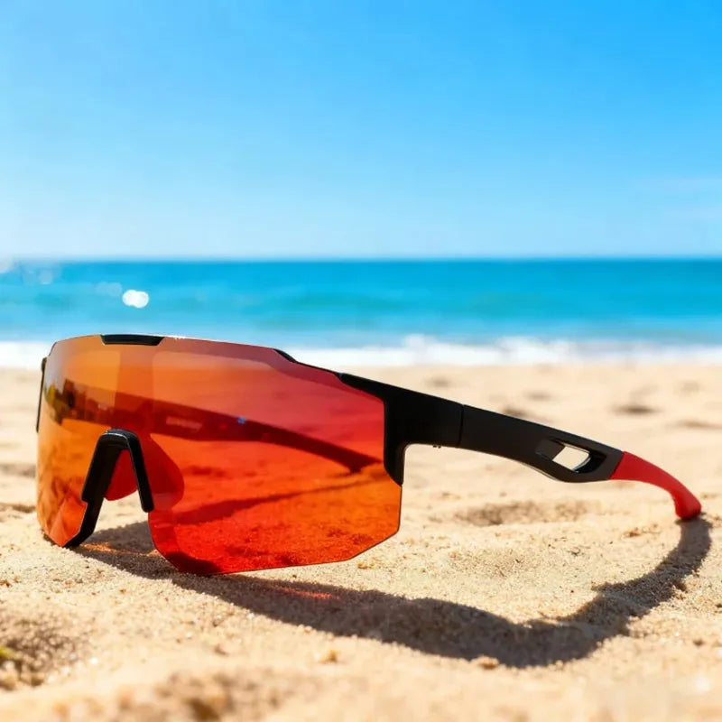Victory Elite outdoor cycling glasses with high-definition lenses, UV protection, suitable for hiking, running, and outdoor sports.