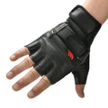 Victory Elite men's leather weight lifting gloves for gym, exercise, and fitness training, designed for sport and sport-specific grip.