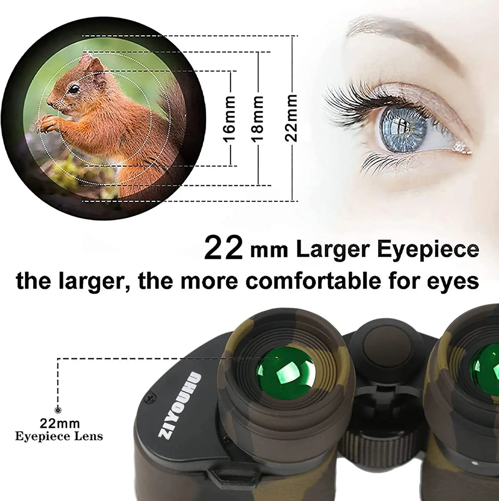 Victory Elite 20x50 waterproof binoculars with high-definition night vision, ideal for hunting, stargazing, and outdoor travel.