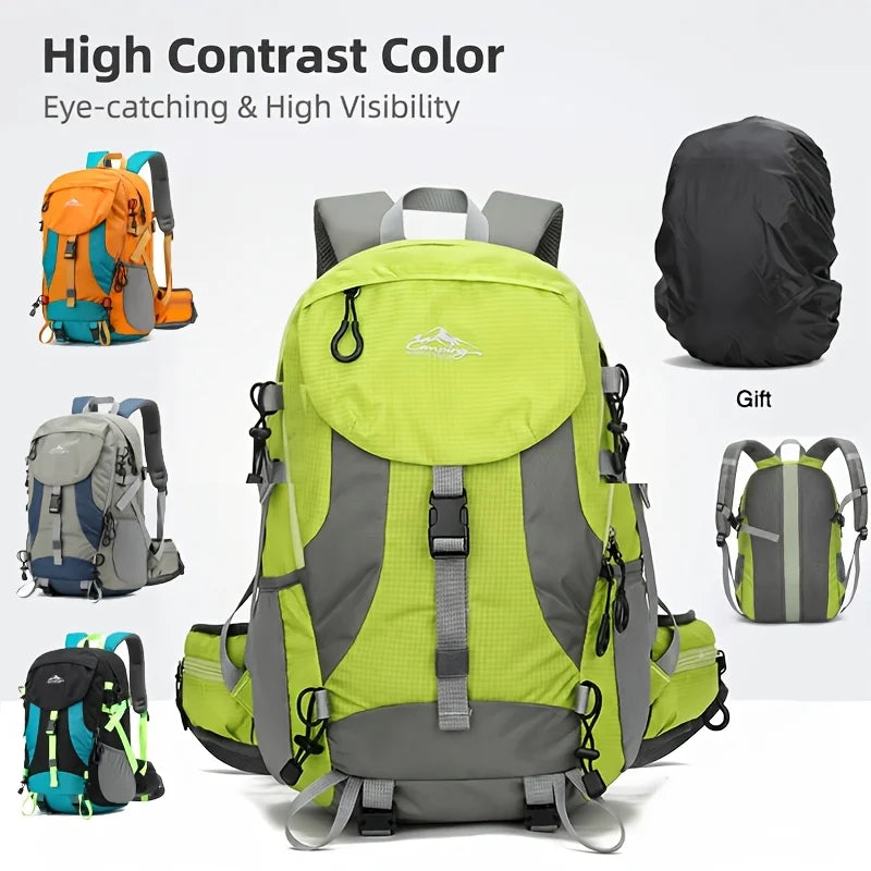 Victory Elite outdoor sports backpack for men, hiking daypack with multiple compartments, ideal for travel, camping, and mountaineering