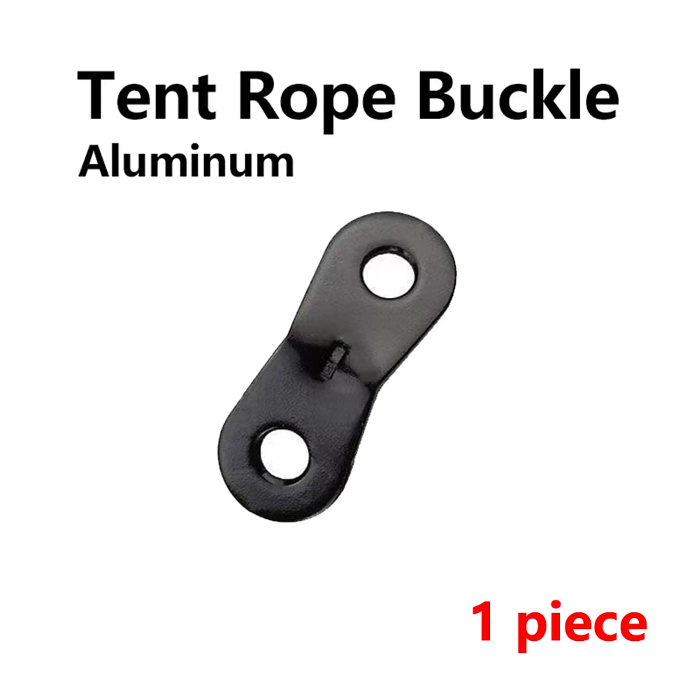 Victory Elite aluminum tent rope buckle set with adjustable sliding design for windproof canopy and tent rope tensioning.