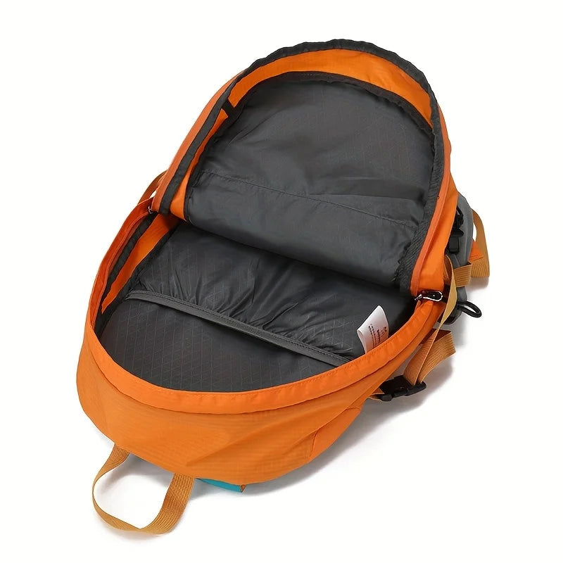 Victory Elite outdoor sports backpack for men with multiple compartments, ideal for hiking, camping, and travel adventures.