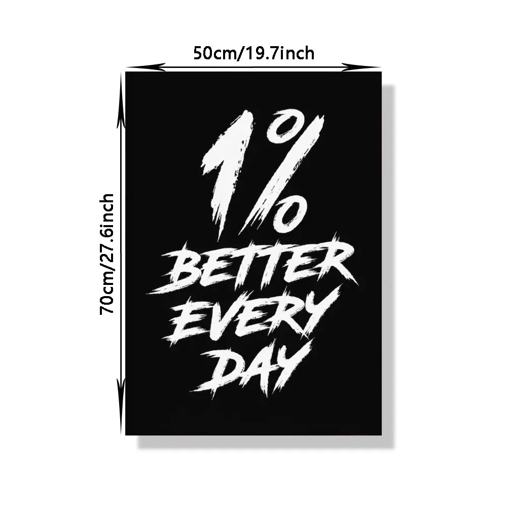 Victory Elite gym wall art poster featuring an inspirational slogan on canvas for home gym decoration. Frameless decorative painting.