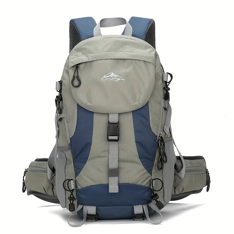 Victory Elite outdoor sports backpack for men, hiking daypack with multiple compartments, ideal for camping, travel, and mountaineering.