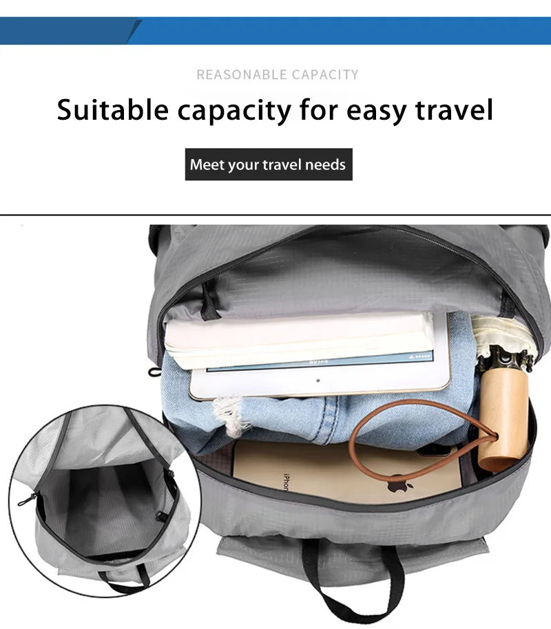 Outdoor Hiking Bag Lightweight Portable Backpack Ultralight Pack Waterproof Hiking Travelling Cycling Outdoor Climbing