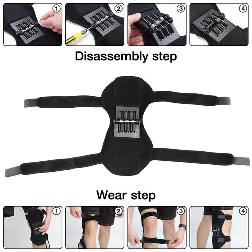 Victory Elite joint support knee pads with breathable design and knee booster for extra comfort and stability during physical activity.