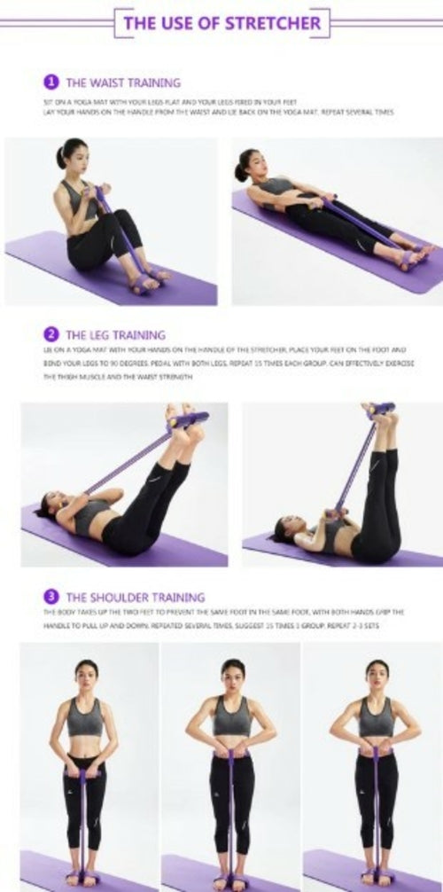 Victory Elite portable fitness resistance band with pedal for strength training and versatile workouts.