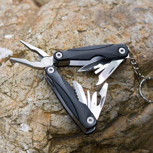 Victory Elite outdoor multifunction tools with various blades, screwdrivers, and pliers for versatile outdoor tasks and repairs.