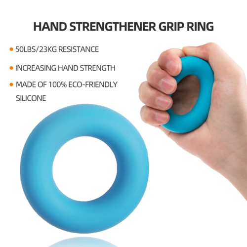 Victory Elite adjustable hand grip set for gym fitness, with multiple grip sizes and textured handles for strength training.