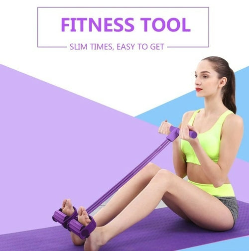 Victory Elite portable fitness resistance band with pedal for versatile strength training and workout exercises.