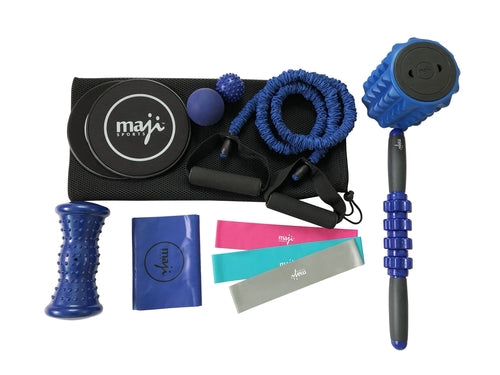 Victory Elite Fitness & Muscle Recovery Bundle with workout accessories and recovery tools for active muscle support.