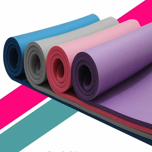 Victory Elite large size slip yoga fitness mat laid flat, showcasing its textured surface and durable material for exercise and yoga.