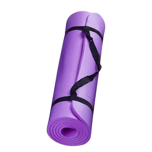 Victory Elite large size slip yoga fitness mat laid flat, showing textured surface and thick cushioning for comfortable exercise.
