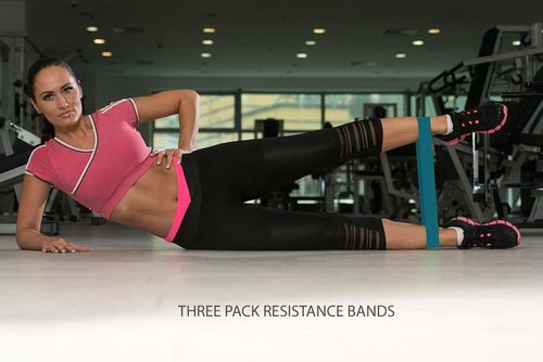 Victory Elite Fitness and Muscle Recovery Bundle with workout supplements and recovery tools on a gym bench.